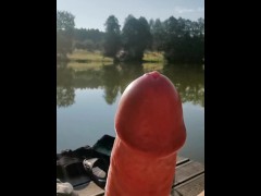 I play with a dick while fishing