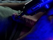 Preview 2 of Straight guy cum from massage tool