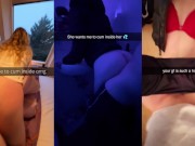 Preview 6 of college girls snapchat compilation of dirty fucking TRIPLE SCREEN