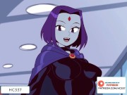 Preview 1 of Beast Boy And Raven  Hottest Fucking And Creampie | Teet Titans Hentai Animation 4K 60Fps