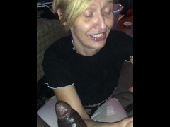 She just love to cock workship this 9 inch girth bbc! Stretch her out like no one else! 🐐🙏👺👹