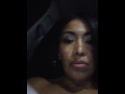 Preview 4 of I masturbate in the bathroom of a bar and I end up masturbating in a taxi in front of the driver