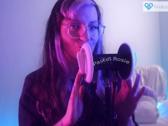 SFW ASMR - PASTEL ROSIE Soothing Massage and Ear Attention - Egirl plays with your ears to relax you