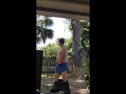Preview 3 of Eclipse jerking outside (sex magic)
