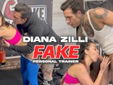 FAKE PERSONAL TRAINER_Anal with a brunette milf