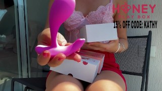 I get wet and horny with my OLY Vibrator- Honey Play Box