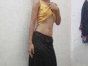 Preview 2 of Skinny Indian Camgirl With Puffy Nipples