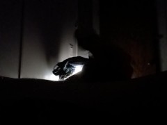 Cock teasing in the shadows