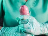 Nurse in gloves blowjob handjob sex