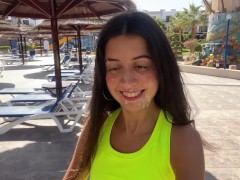 Фитоняшка любит трахаться после тренировки, получать камшот на лицо и гулять со спермой на публике - Screenshot 16 of 16 - Cum On Face