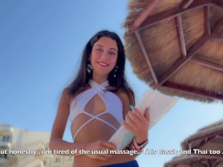 A Cute Masseuse Offered an Unusual Massage and had Sex with a Client