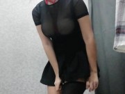 Preview 1 of Masturbation in fitting room