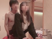Preview 2 of 【japanese amateur】Intense standing doggy style for cute amateur J〇