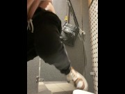 Preview 2 of Piss Slut pissing at a Freddy’s restroom