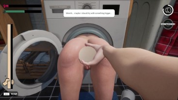 Мачеха застряла в стиральной машине максимум фистинг игрушки