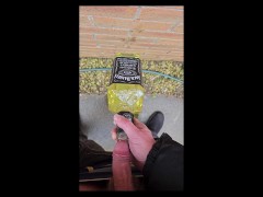 No toilet, so I took a piss in a whiskey bottle. Over a litre of piss. I had to go!