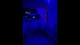 Enjoying her rich buttocks