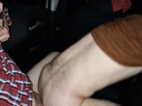 I ordered the slut to ride my dick in the car!! He jumped and moaned a lot!
