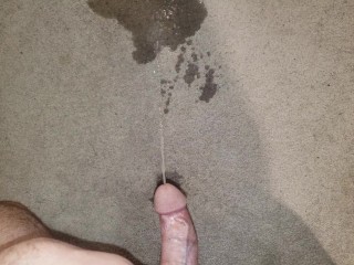 Pissing with a Boner