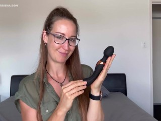 Squirt alarm with the double ended black Vibrator - SFW review Video