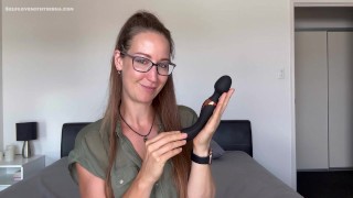 Squirt alarm with the double ended black Vibrator - SFW review