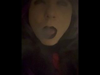 Vaping and playing with my sissy clitty for daddy Video