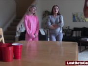 Preview 1 of Strip Pong with the loser licking the winner's pussy