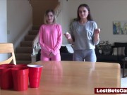 Preview 2 of Strip Pong with the loser licking the winner's pussy