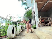 Preview 4 of TEEN PINAY ASHLEY OUTDOOR SEX WITH DADDY