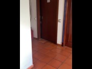 Preview 1 of Get my coffee in hotel lobby and head to public toilet to masturbate. European vacation pt 1