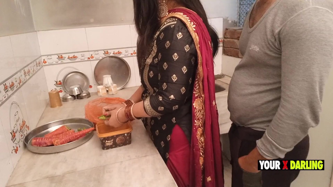 Punjabi Stepmom Fucking in the Kitchen When She Make Dinner for Stepson