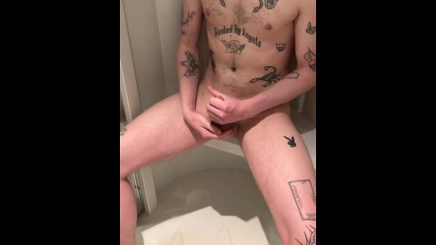 Sensual shower wank