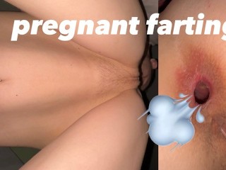 Pregnant 18 years old girl likes farting on my IPhone 📱 before anal penetration Video
