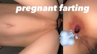 Before Anal Penetration The 18-Year-Old Girl Who Is Pregnant Enjoys Farting On My Iphone