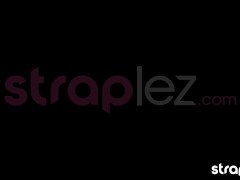 Watch kinky lesbian students have strapon sex before class - Screenshot 1 of 16 - Straplez