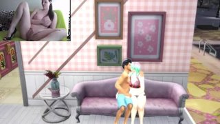 Sims 4 hete kamergenoot seks op de bank
