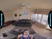 Preview 5 of LETHALHARDCORE VR Naughty Girl Next Door Leana Lovings Addicted To Your Cock