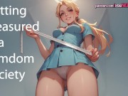 Preview 1 of Getting measured in the femdom society [chastity][audio story]