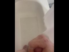 jerking in the shower