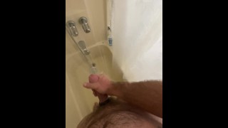 Shower cumshot