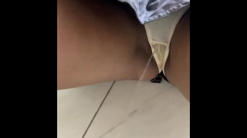 School girl peeing panties/ upskirt. I just couldn’t hold my pee during the class.