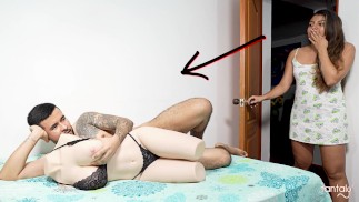 TANTALY - Oops, I caught my stepbrother masturbating! (Unexpected end)