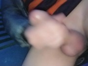 Preview 5 of Risky public evening masturbation and cumshot at building