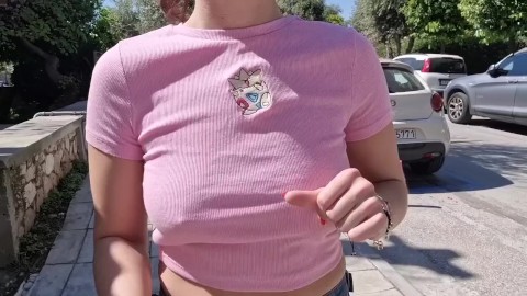 I flash my breasts while walking in public