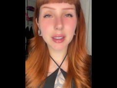 Cum to my face JOI cute girl