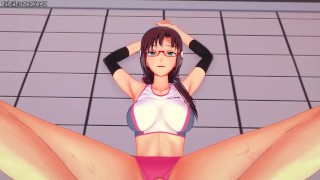 Mari Gives You a Footjob To Train Her Sexy Body! Evangelion Feet Hentai POV