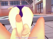 Preview 4 of Fischl Gives You a Footjob To Train Her Sexy Body! Genshin Impact Feet Hentai POV
