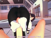 Preview 5 of Mona Gives You a Footjob To Train Her Sexy Body! Genshin Impact Feet Hentai POV