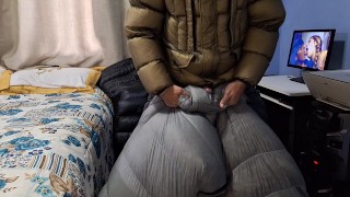 Cum my Sleepingbag down camping