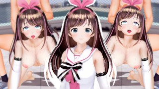 Kizuna AI fucked in doggy style and covered in cum